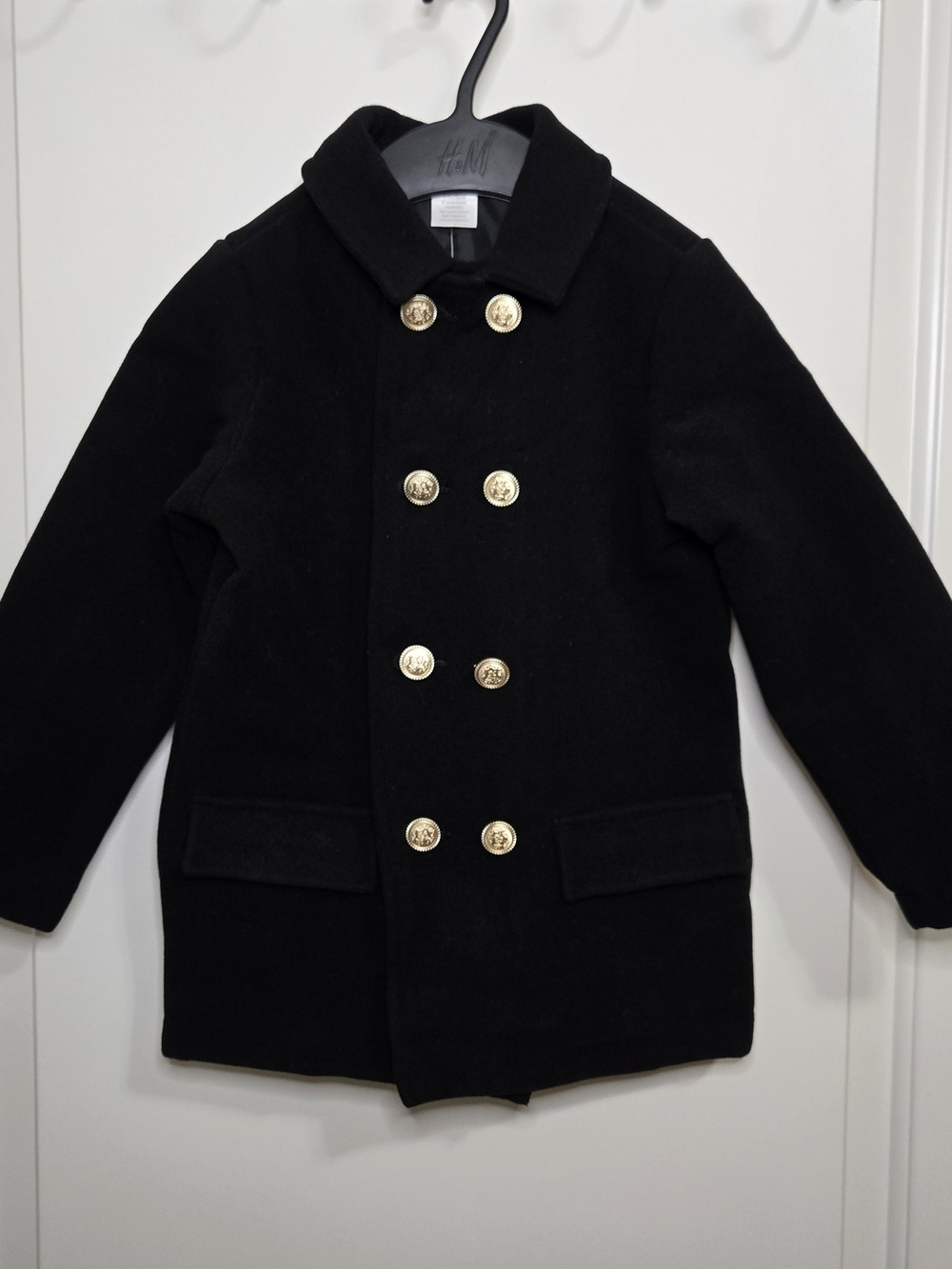 Gymboree Black Double Breasted Peacoat